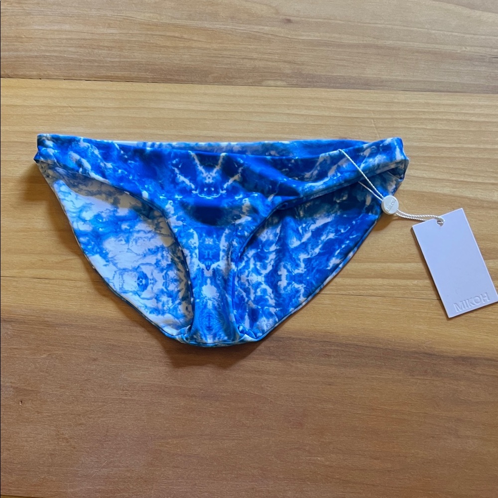 Mikoh Ocean Blue Marble Bikini Bottom